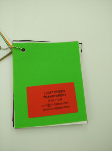 Light Green EVAVISION transparent EVA interlayer film for laminated safety glass (4)