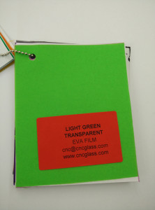 Light Green EVAVISION transparent EVA interlayer film for laminated safety glass (45)