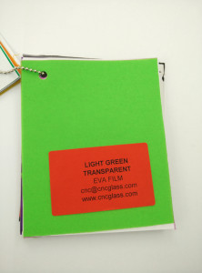 Light Green EVAVISION transparent EVA interlayer film for laminated safety glass (50)